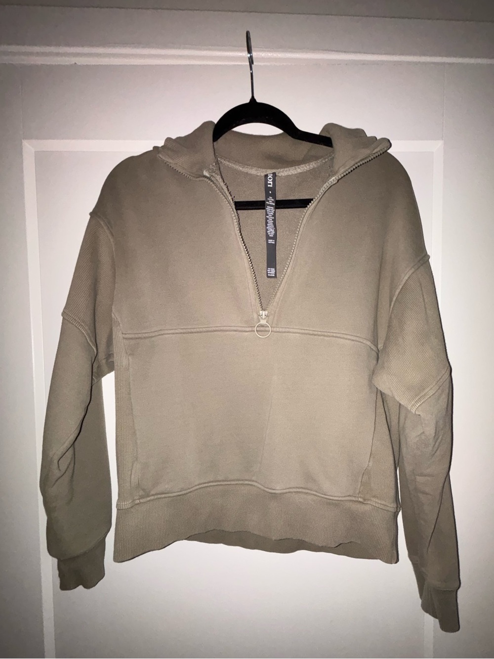 Vuori Olive-Green Half-Zip Pullover